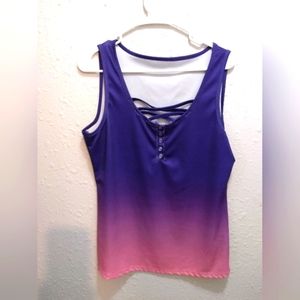 Ladies ombre ' tank